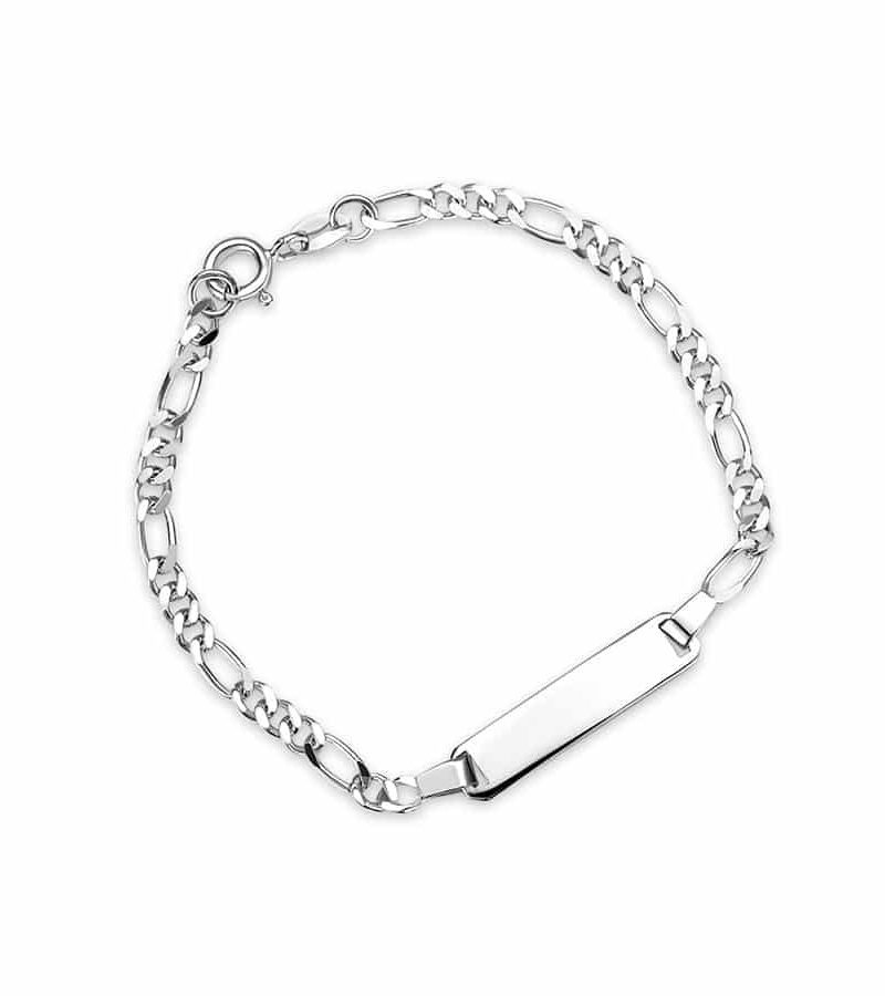 Armbånd i sølv - ID plate