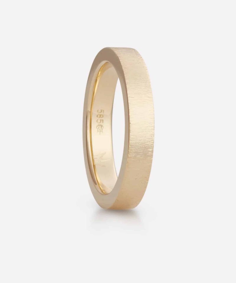 Fløyel - Ring i gult gull Herre