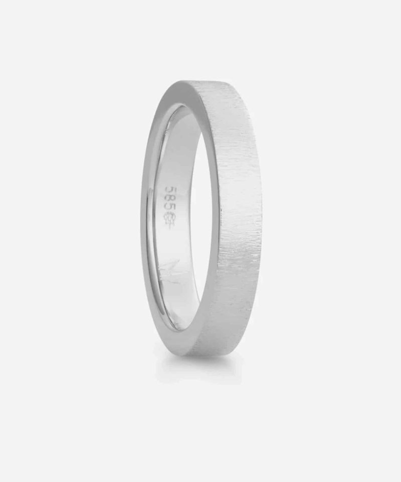 Fløyel - Ring i hvitt gull Herre