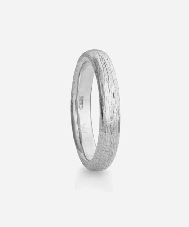 Fossefall - Ring i hvitt gull Herre