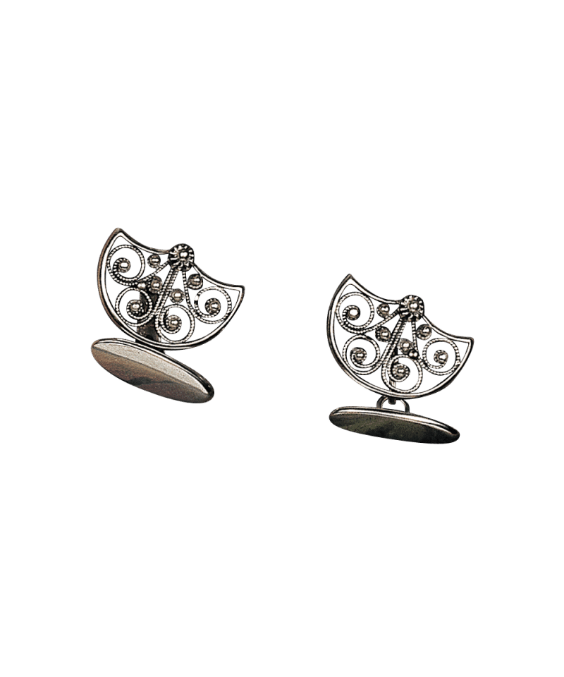 615100 - Mansjettknapper Bergen Oksidert