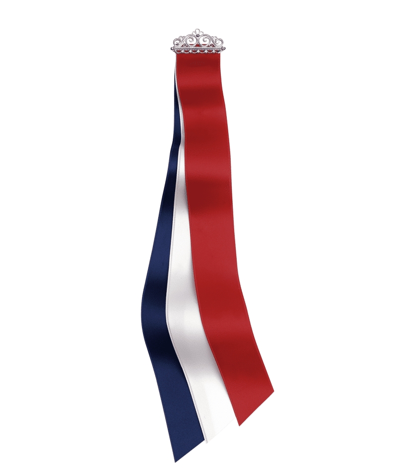 17.mai sløyfe, kvit