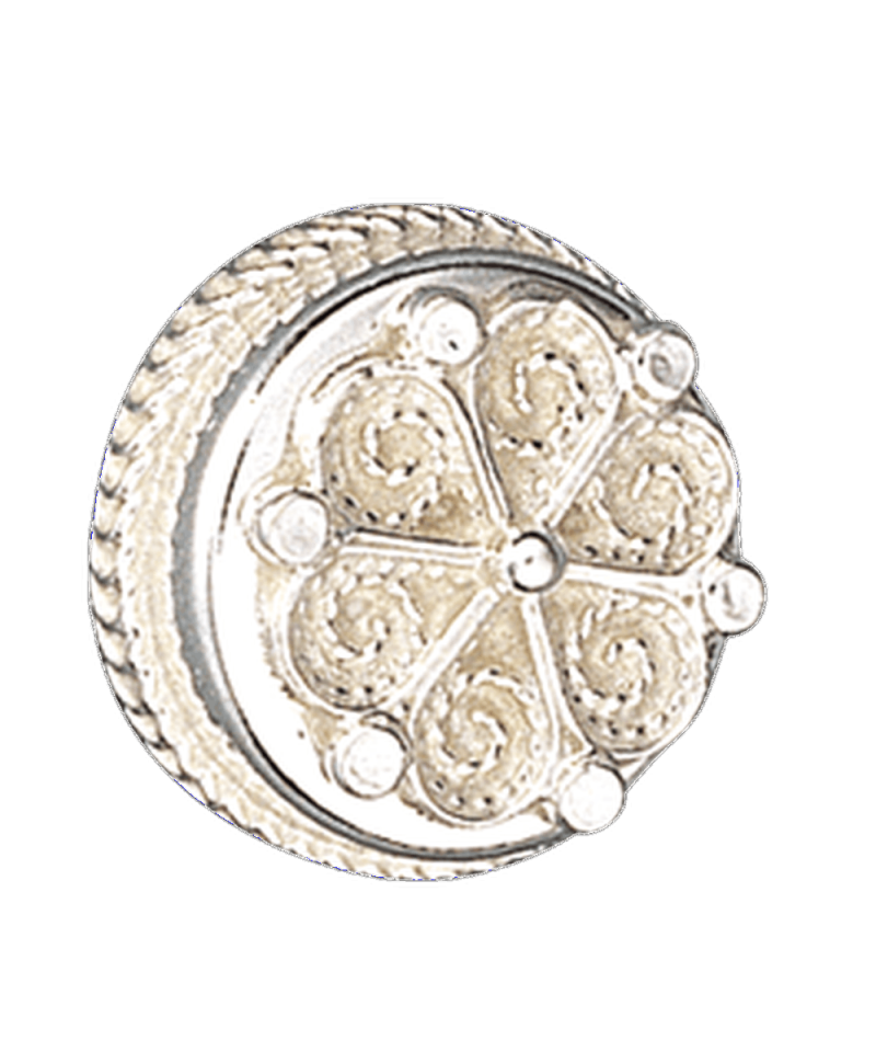 633400 - Knapp med botn Hvit 18 mm