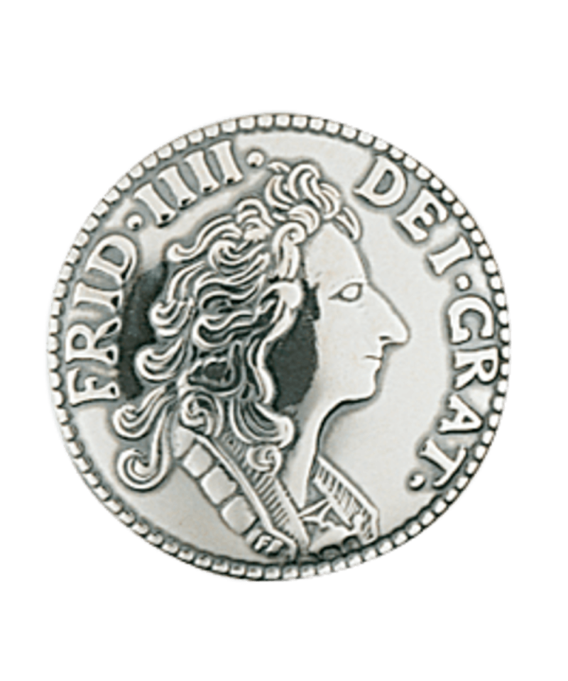 641100 - Knapp Stor Oksidert mynt 19 mm