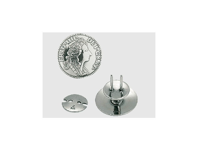 641131 - Knapp til kniv Oksidert 19 mm