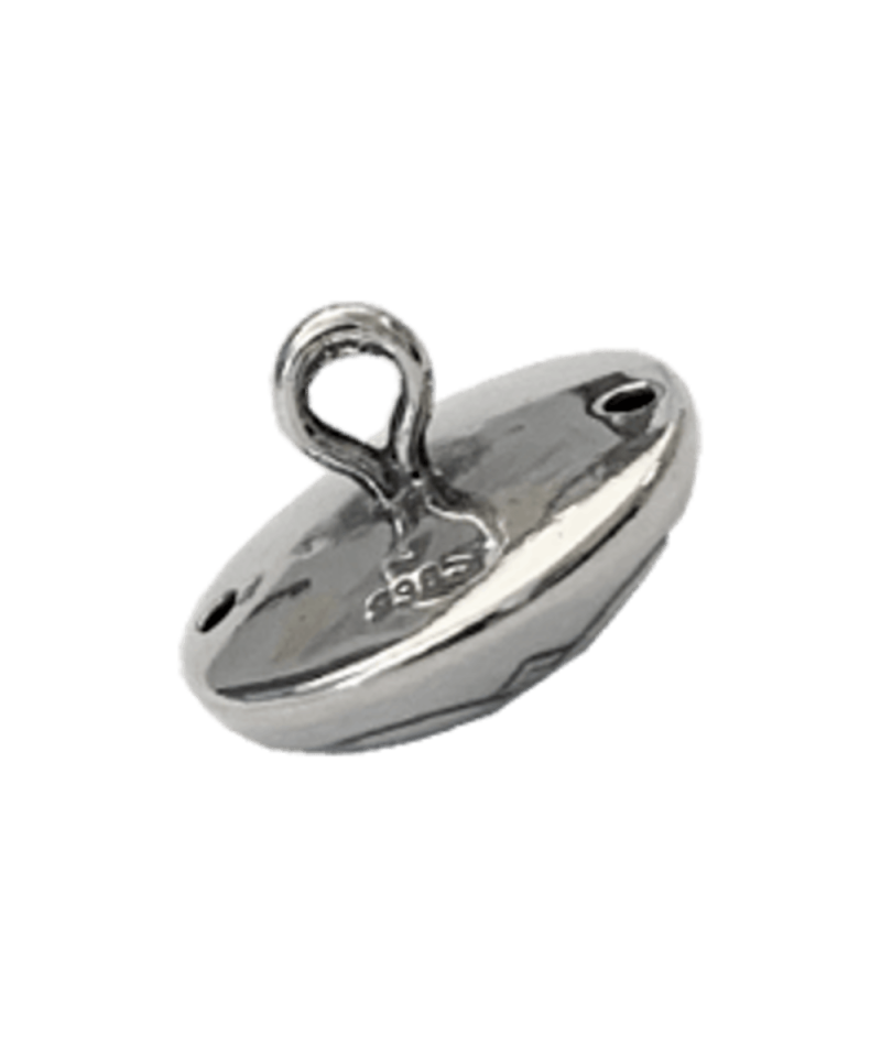 Alternative view of 643113 - Knapp med botn lang hempe Oksidert 15 mm