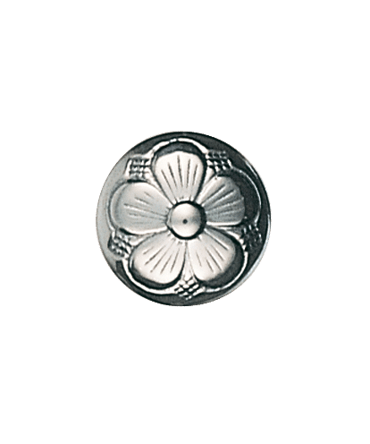 644100 - Knapp med botn Oksidert 17 mm