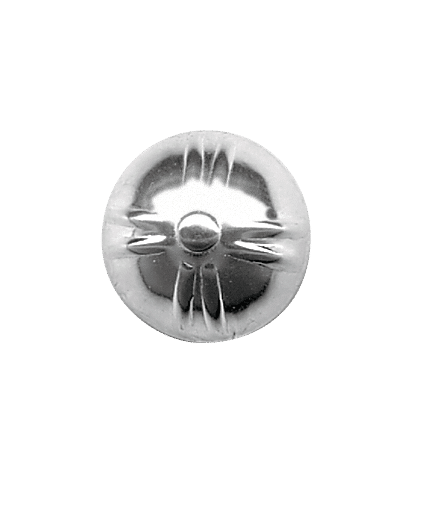 649400 - Knapp med botn agder Hvit 17 mm