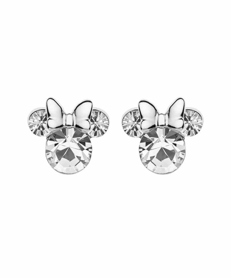 Minnie Mus ørepynt i sølv med zirconia - April