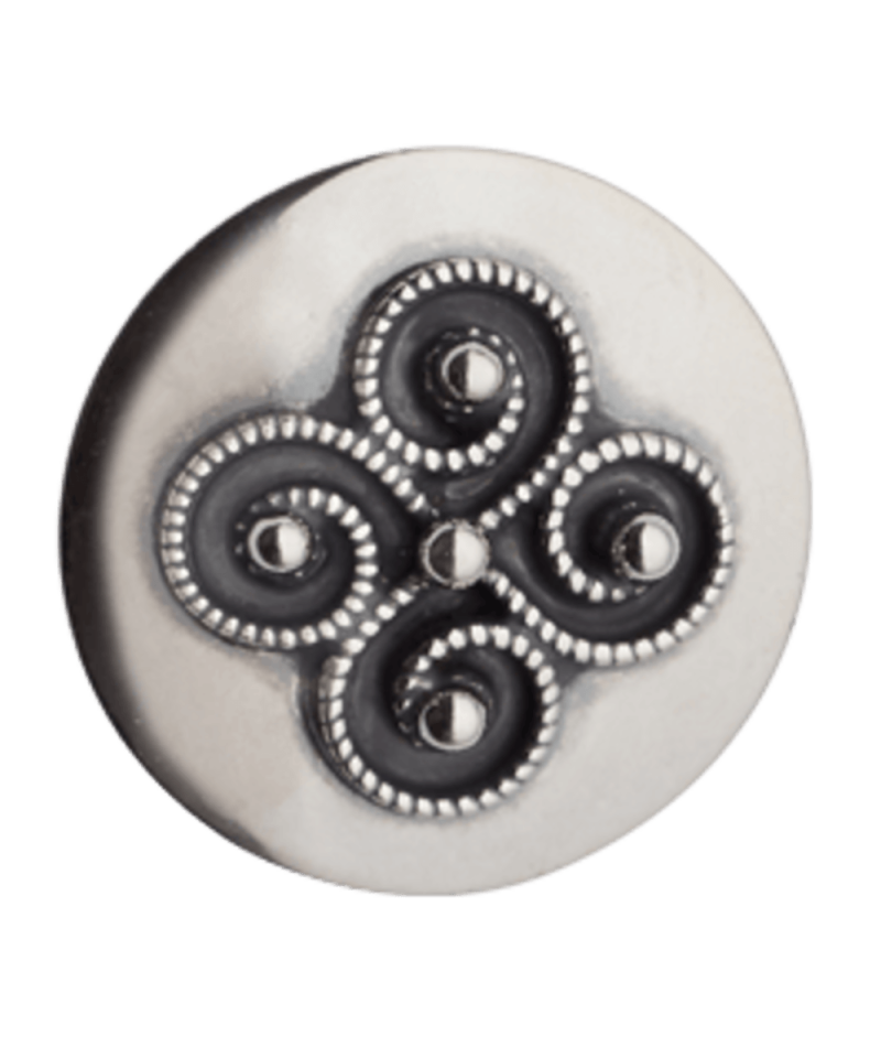 660100 - Knapp Rogaland Oksidert 19mm