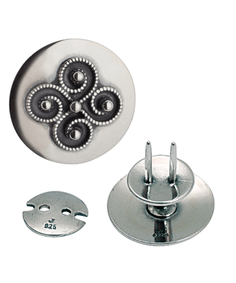 660131 - Knapp til kniv Oksidert 19 mm