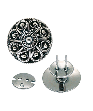 662131 - Knapp til kniv Oksidert 17 mm