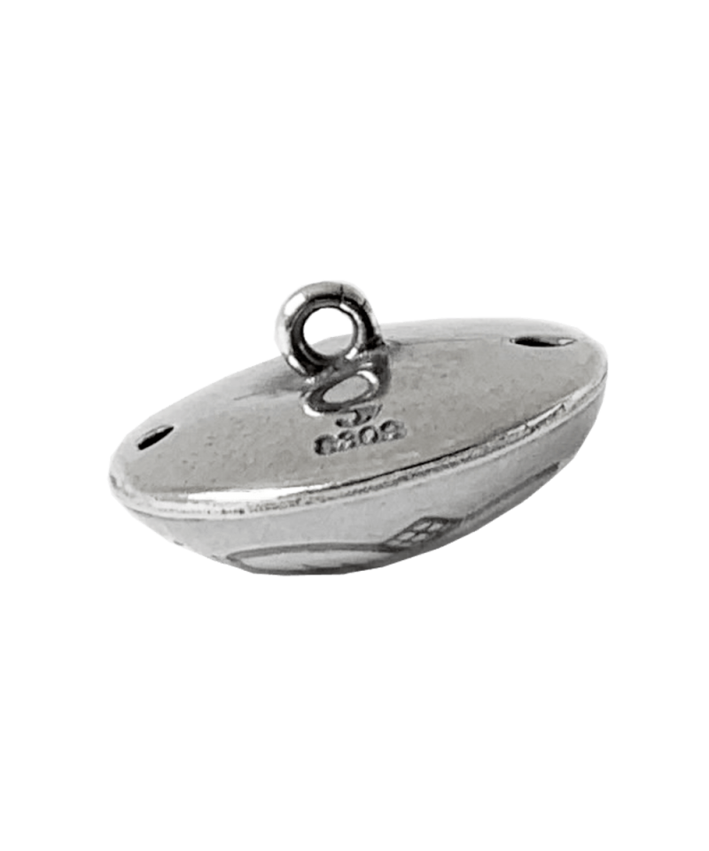 Alternative view of 662400 - Knapp filigran med botn Hvit 17 mm