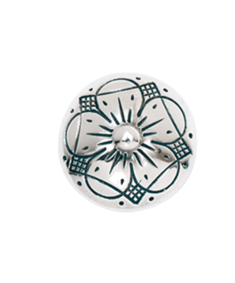 675113 - Knapp med lang hempe Oksidert 17 mm