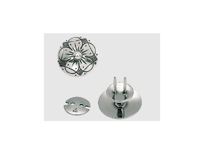 676131 - Knapp til kniv Oksidert 19 mm