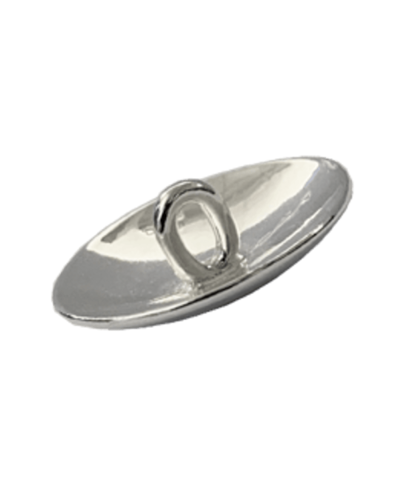 Alternative view of 677400 - Knapp Rogaland Gravert Hvit 17 mm