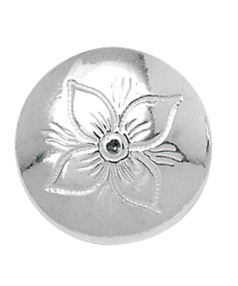 678400 - Knapp Rogaland Gravert Hvit 19 mm