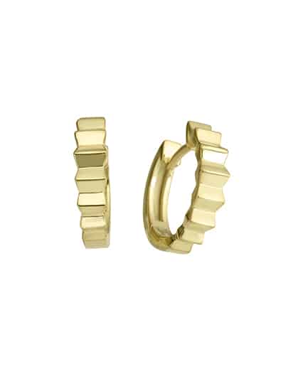 Øreringer i gult gull