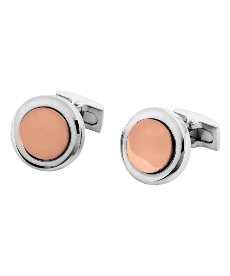 Sander mansjettknapper rosè stål