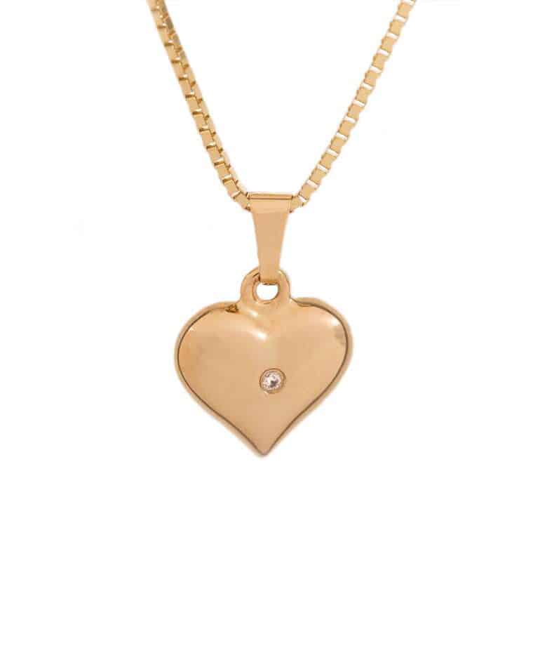 Anheng gullhjerte 585 u/kjede