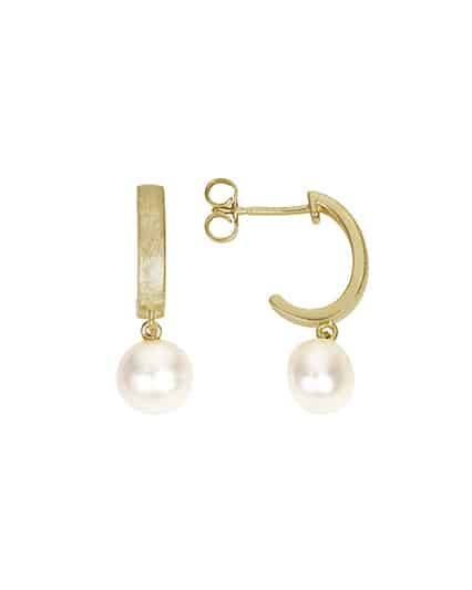 Ørepynt perle i gull