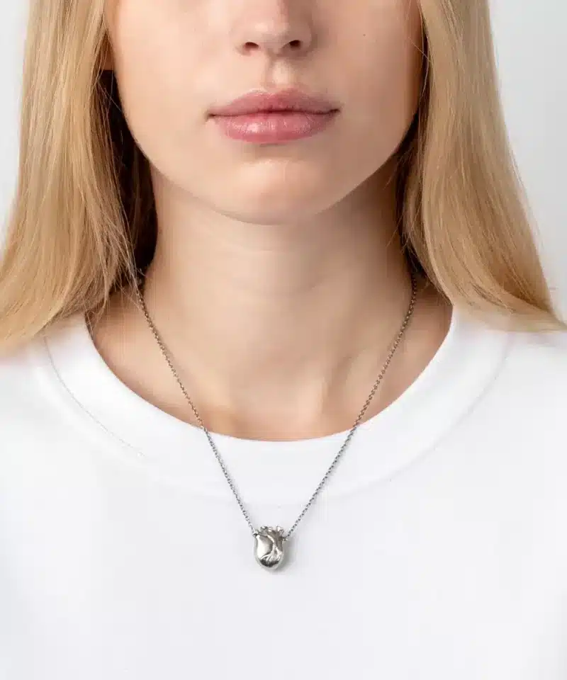 Alternative view of Medium Anatomic Heart, halssmykke 925s ox