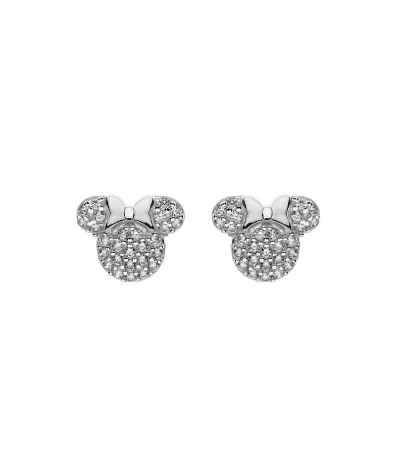 Minnie Mus ørepynt i sølv med zirconia
