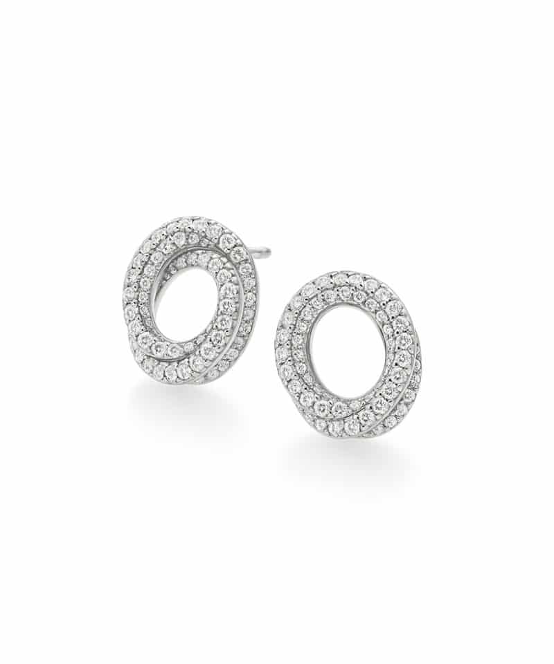 Ørepynt hvitt gull 0.56ct