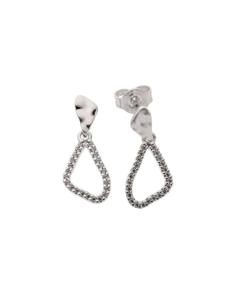 Ørepynt hvitt gull 0.14ct