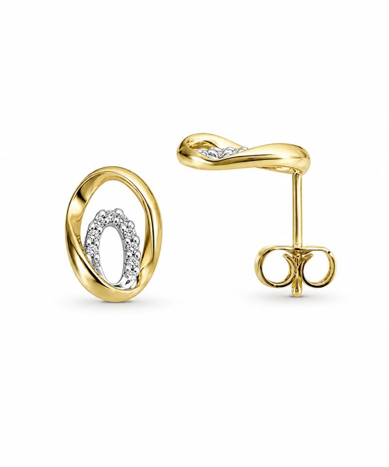 Ørepynt i gull, Diamanter 0,06 ct