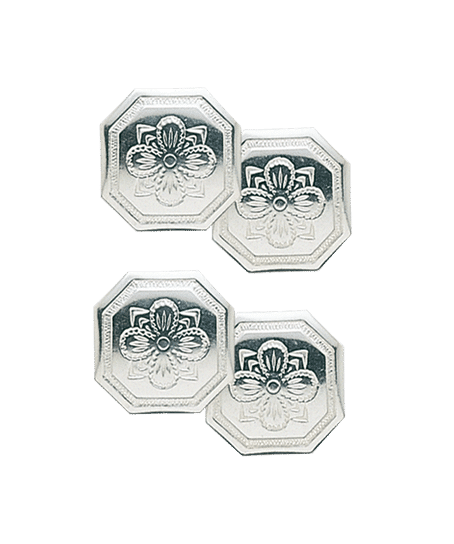 753424 - Mansjettknapper dobbel Hvit