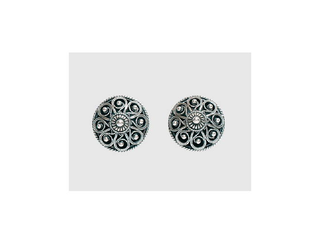 757123 - Mansjettknapper filig Oksidert med stolpe