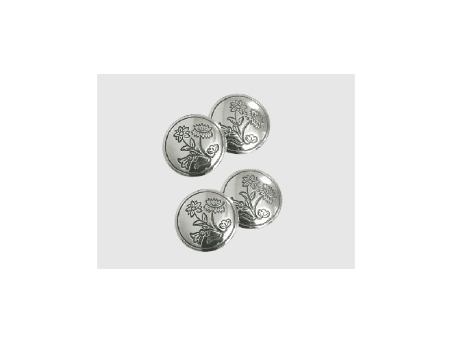 769100 - Mansjettknapper dobbel gravert Nordland Oksidert