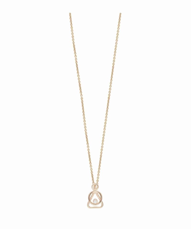 Mother & Child - Anheng i gull med diamant - Uten kjede