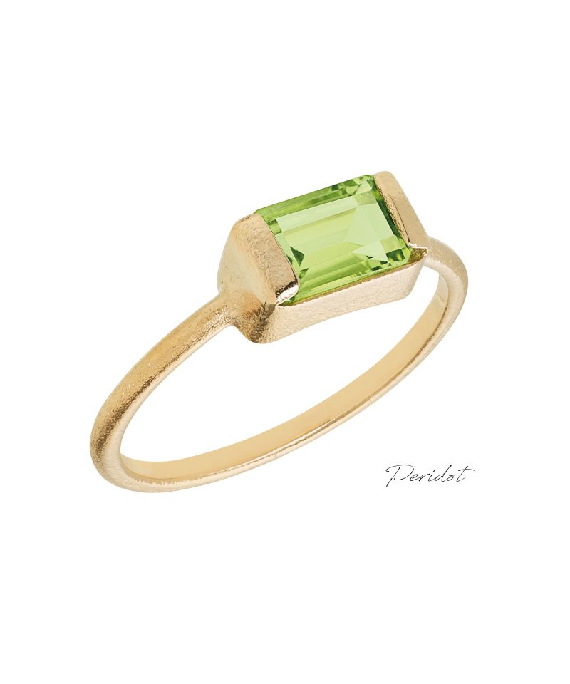 Square - Ring Gull - Peridot