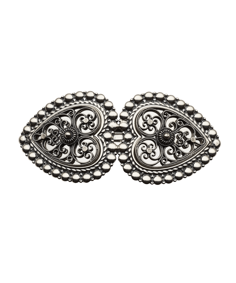 800110 - Hårspenne Oksidert med kruser