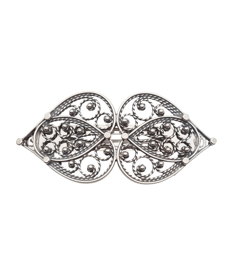 800310 - Hårspenne Hjertefiligran Oksidert