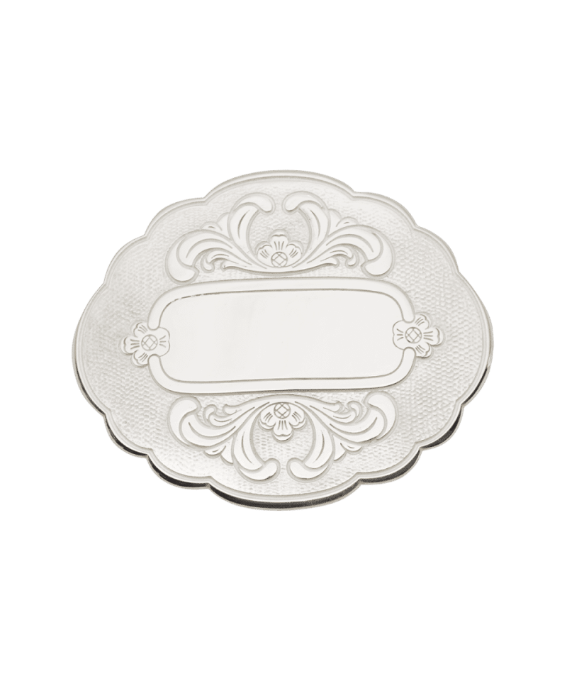 800940 - Hårspenne Hvit med graveringsfelt