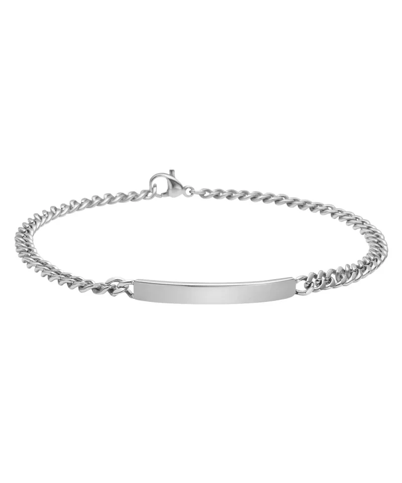 Panser armbånd i stål med plate 21cm