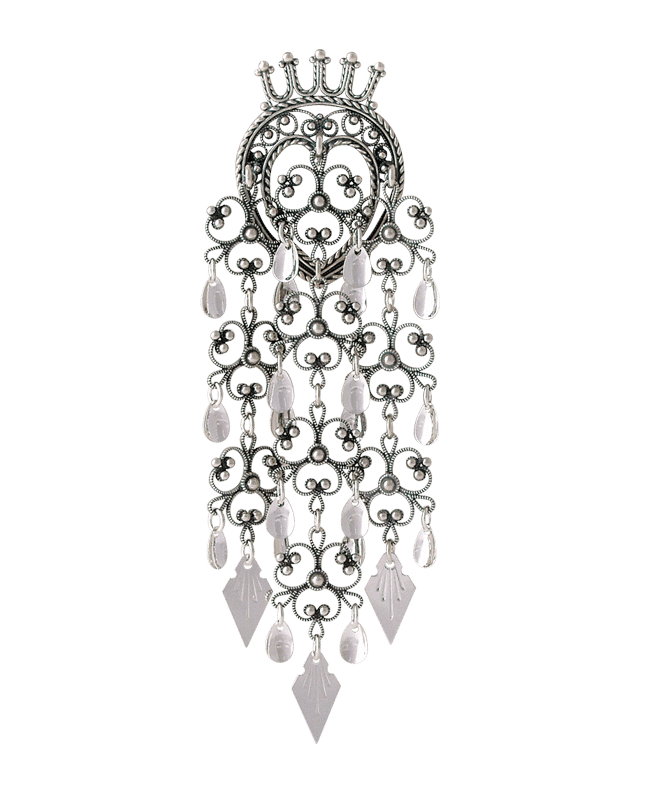 874104 - Sølje Oksidert med spirlauv