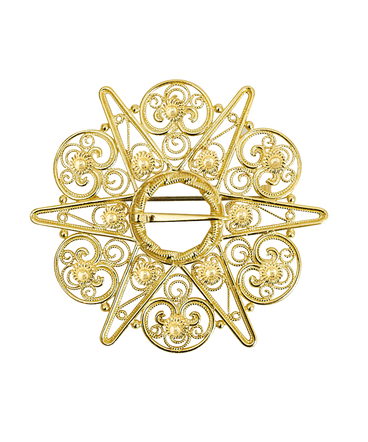 878606 - Sølje Forgylt med kruser