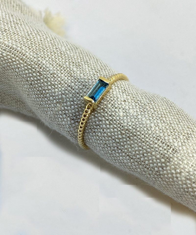 Ring Gull London Blå Topas