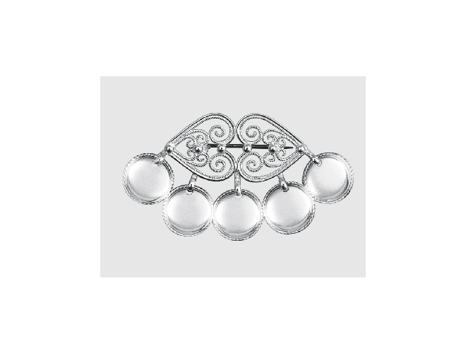 895101 - Sølje Oksidert med Trådkantlauv