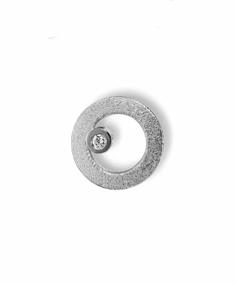 Alternative view of Circle - Smykkelås i gult og hvitt gull 0,02ct Tw/Si