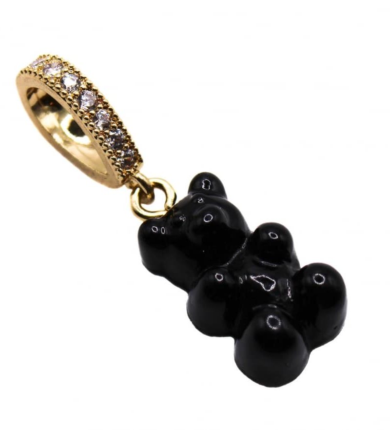 Alternative view of Teddy Bear Lux black pendant