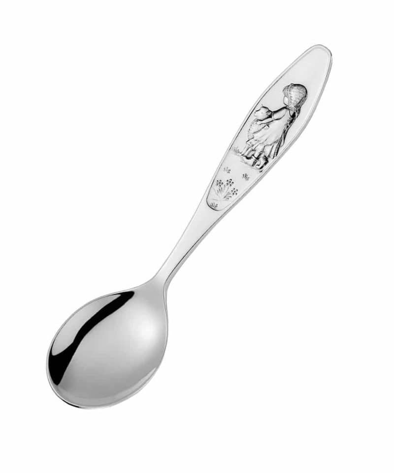 Bæ Bæ Lille Lam - Sølv Barneskje Pike