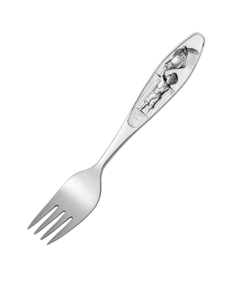 Ride Ride Ranke - Sølv Barnegaffel Gutt