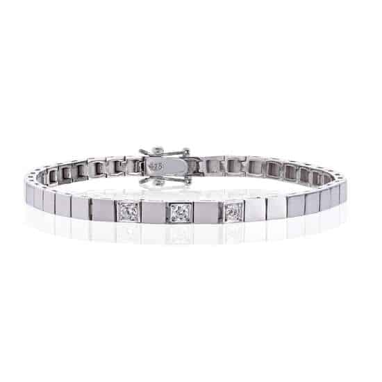 AL armbånd 4.5mm 0.10ct wsix3