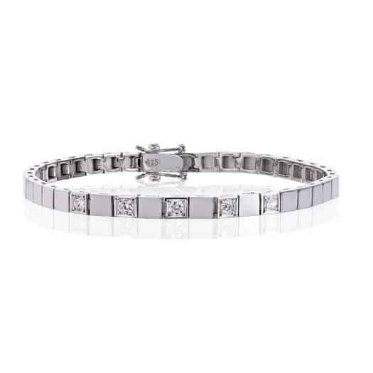 AL armbånd 4.5mm 0.10ct wsix5