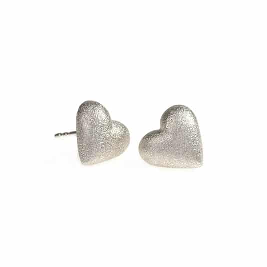Silver Heart ørepynt i sølv